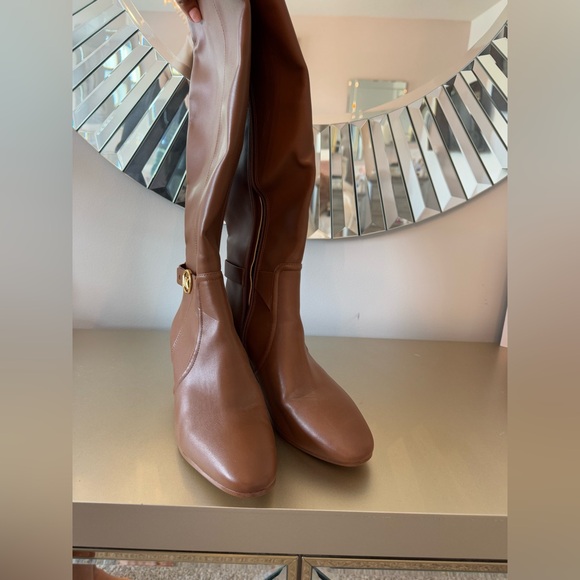 Michael Kors Tan Heeled Boots - Picture 2 of 5